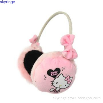 Fashionable Over-ear plush headphone